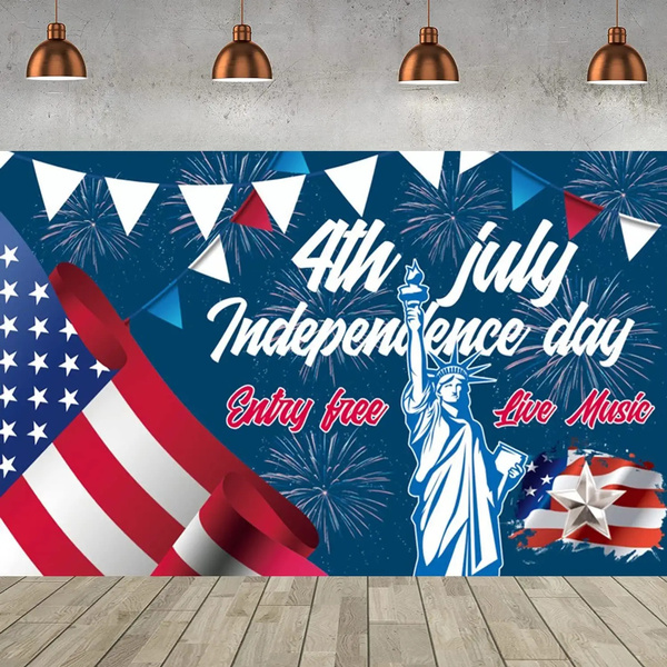 4th of July Independence Day Decoration Patriotic Banner Independence ...