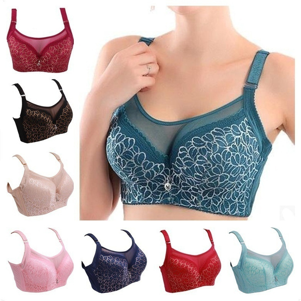 New Women's Underwire Lace Bra Push Up Brassiere 36 38 40 42 44 C D Cup