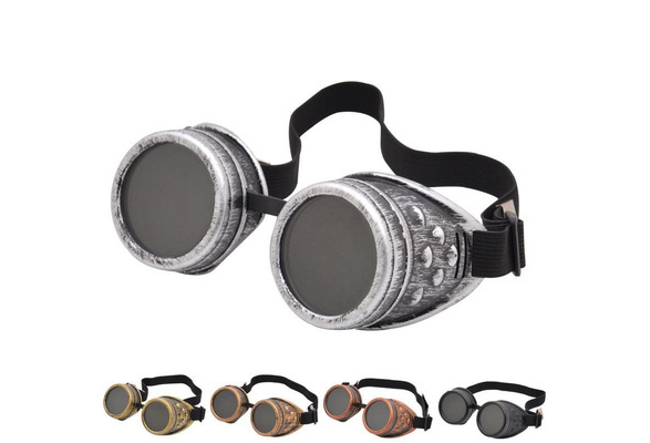 Vintage Steampunk Goggles Glasses with Rivet for Men Women Halloween DIY  Gothic Cosplay Costume Punk Style Eyewear