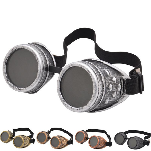 Vintage Steampunk Goggles Glasses with Rivet for Men Women Halloween DIY  Gothic Cosplay Costume Punk Style Eyewear