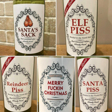 Funny, Christmas, bottlelabel, winelabel