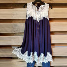 Summer, Fashion, Tank, Lace