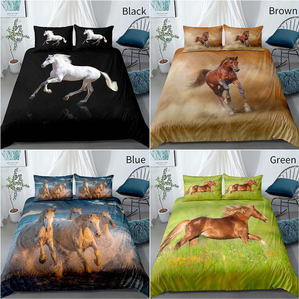 3D Printed Horse Bedding Set Animals Bedding Set Animal Duvet Cover Set 3d-printed-horse-bedding-set-animals-bedding-set-animal-duvet-cover-set