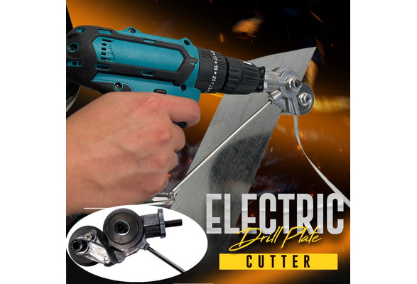 Electric Drill Metal Plate Cutter Fast Cutting Metal Iron Tin Plate  Labor-Saving Electric Drill Cutter Retrofit Shears