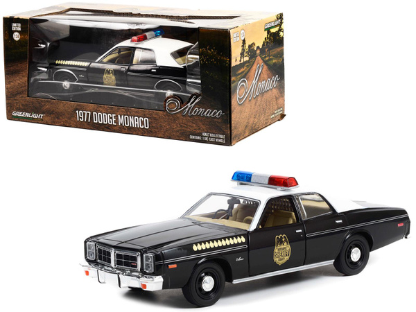 1977 Dodge Monaco Police Black with White Top 