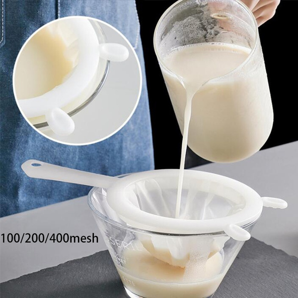 100/200/400Mesh Soy Milk Filter Fruit and Vegetable Juice Sieve Wine ...