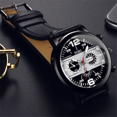 quartz, Waterproof Watch, leather strap, Stainless Steel