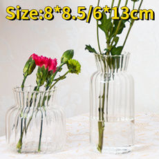 transparentglassvase, flowerornament, flowervase, Home & Living