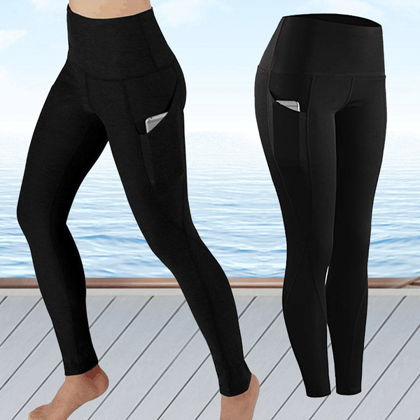 Yoga Pants for Women Fitness Sports Leggings Stretch Pockets Yoga