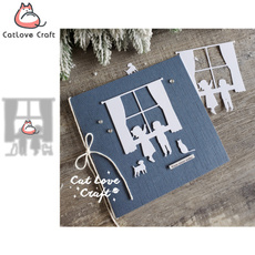 stencil, Scrapbooking, Christmas, catlovecraft