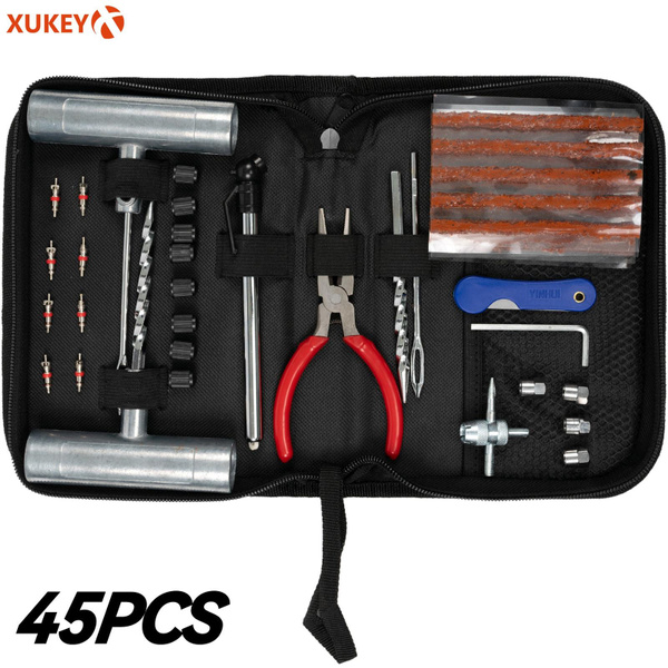 XUKEY 45X Emergency Tire Repair Kit DIY Heavy Duty Flat Tyre Punctures