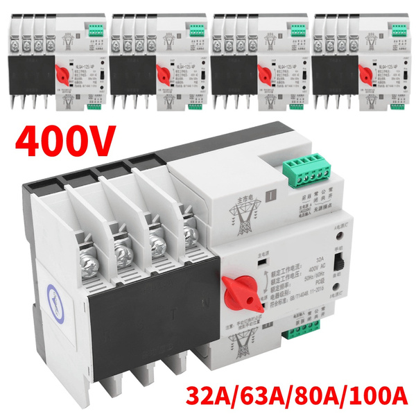 Automatic Transfer Switch DIN Rail Mounted 4P 3Phase 4Wire