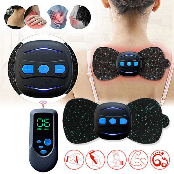 Portable EMS Mini Electric Neck Massager Cervical Massage Stimulator ...