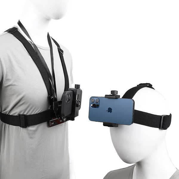 Mobile Phone Chest Strap Harness Mount Head Strap Holder Kit for POV ...