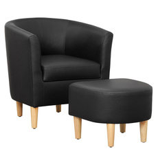 Modern, leather, armchair, singlesofa