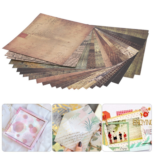Scrapbook Papier 15x15 Cm Bastelpapier Mit Blumen Und Blatt