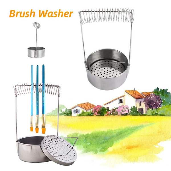 Stainless Steel Paint Brush Cleaner Portable Brush Washer Paint Brush