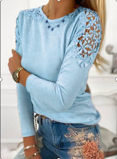 Tops & Tees, Plus Size, Lace, long sleeved shirt