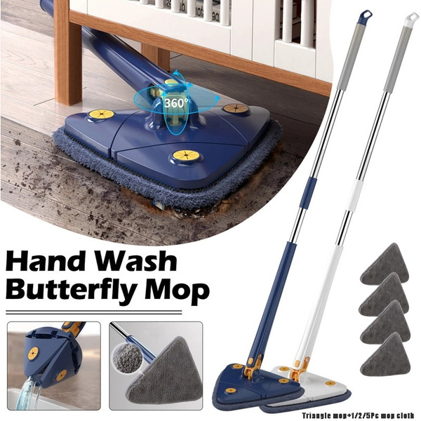 bleek Barcelona Maan oppervlakte NEW-Extendable Triangle Mop 360° Rotatable Squeeze Mop Floor Cleaning Wet  and Dry 1.3m Home Floor Ceiling Windows Cleaning Tools | Wish