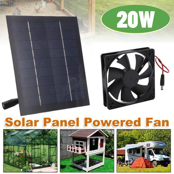 Solar Powered Fan Waterproof IP65 20 Conversion Rate Mini Exhaust Fan