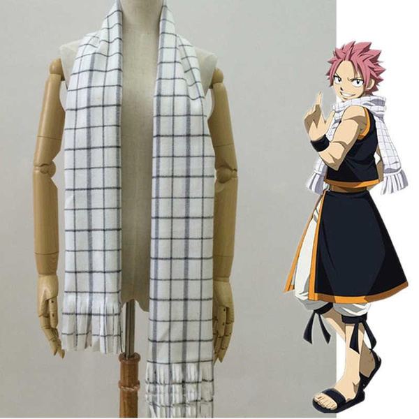 FAIRY TAIL Natsu Dragneel Cosplay Anime Costume Uniform Scarf 2