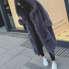 womenwarm, hooded, fur, Winter