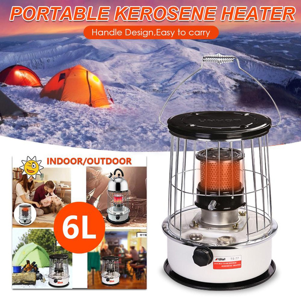 6L Portable Kerosene Heater Stove, Kerosene Stove Burner, Camping Oil Heaters, for Indoor