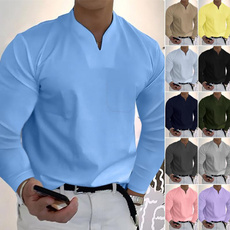 Plus Size, Cotton T Shirt, Sleeve, Long Sleeve