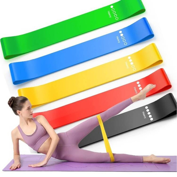 Gym rubber Yoga Resistance BandsPilates Fitness Gum Equipment Elastic