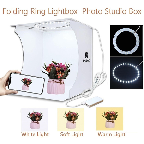 30cm foldable led ring light studio box