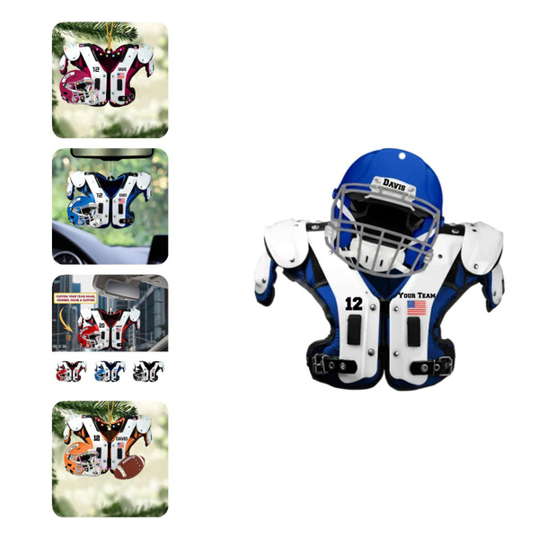 American Football Ornament Chic Flat Shape Personalized Hanging Car