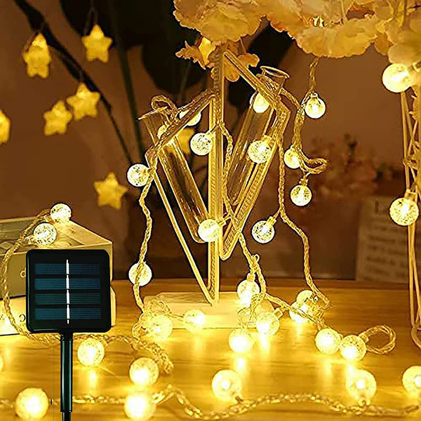 Warm white store solar fairy lights