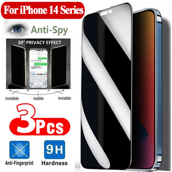 3 Pack Full Cover AntiSpy Screen Protector For iPhone 14 Series 13 12