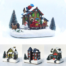 Decor, desktopornament, luminouschristmashouse, Winter