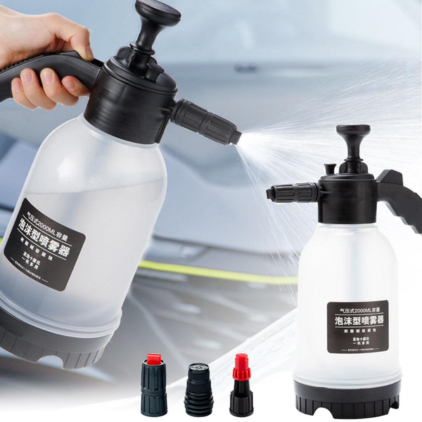 2L Car Wash Foam Spray Can Watering Can Manual Pneumatic Universal