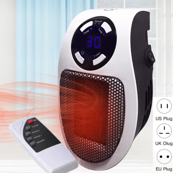 remote control 350W Space heater, Programmable Wall Outlet Space Heater ...