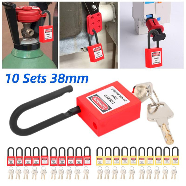 Lockout Tagout Locks 10 Sets Lockout Lock 2 Key Per Lock Nylon
