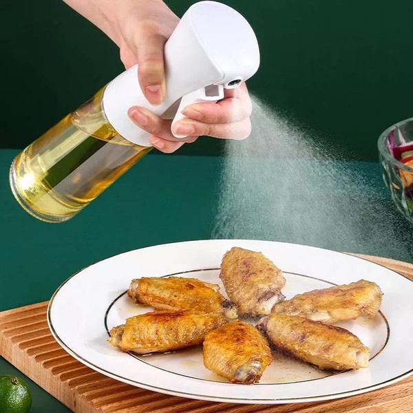 Cucina Push Type Spray BBQ Cooking Kitchen Baking olio d'oliva spruzzatore  olio Spray bottiglia vuota insalata aceto bottiglia Dispenser di olio -  AliExpress