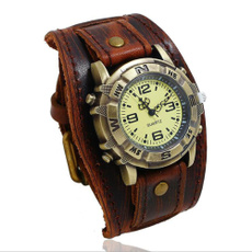 wristwatches, punk, leather strap, leather