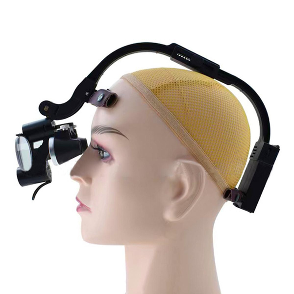 Dental LED Headlight Binocular Loupes Deasin 2.5X/3.5X Headband
