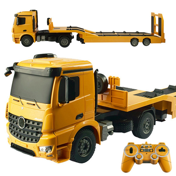 RC Truck Detachable Flatbed Semi Trailer Engineering Tractor Scale 1/20