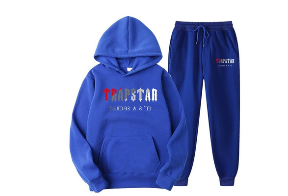 22ss Fall Winter Mens Trapstar Activewear Hoodie Blue Stripes Casual Hoodie  Embroidered Activewear Sweatshirt Pants Set From Trapstar, $103.96