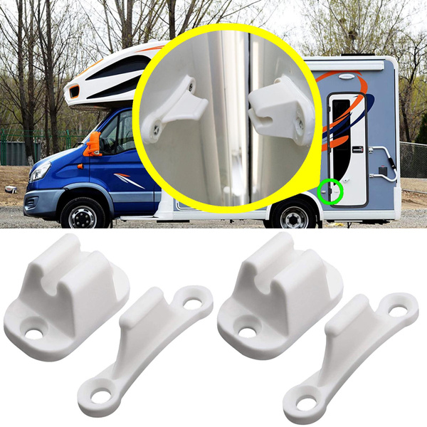 2pcs Camper Door Retainer Catch Caravan Motorhomes Boat RV Stopper Clip