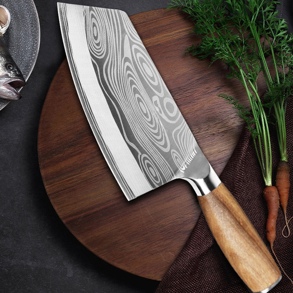 Kitchen Knife Slicing Cleaver Super Sharp Blade Stainless Steel