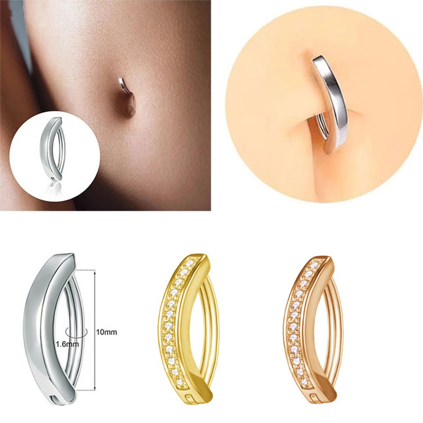 BELLY JEWELRY / Gold Belly Button Rings Navel Piercing 