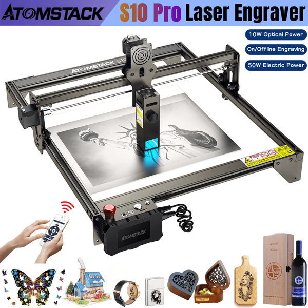 ATOMSTACK S10 Pro Laser Engraver, 50W Laser Engraving Machine, 10W ...