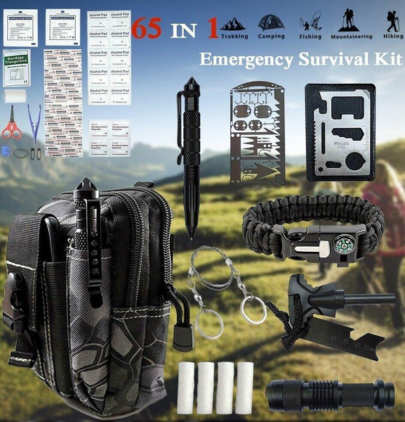 65 In 1 Outdoor Survival Kit Military Tactical EDC Emergency Gears