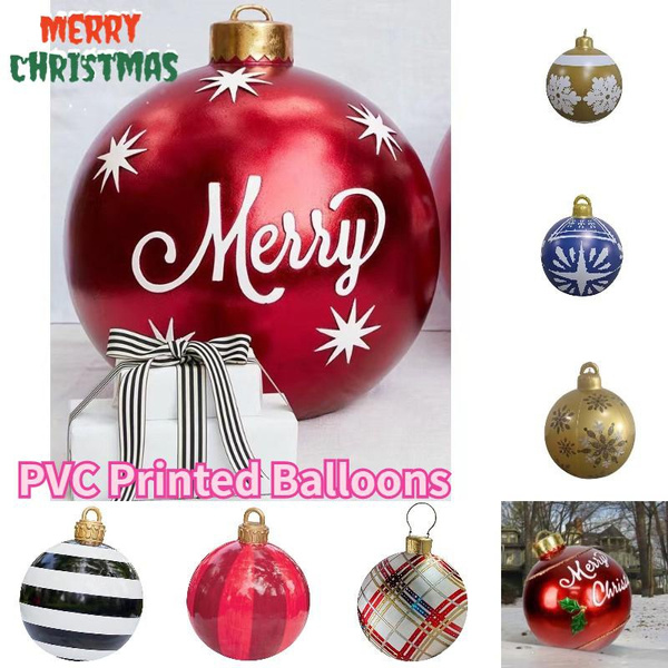 Outdoor christmas pvc inflatable ball christmas decorative toys