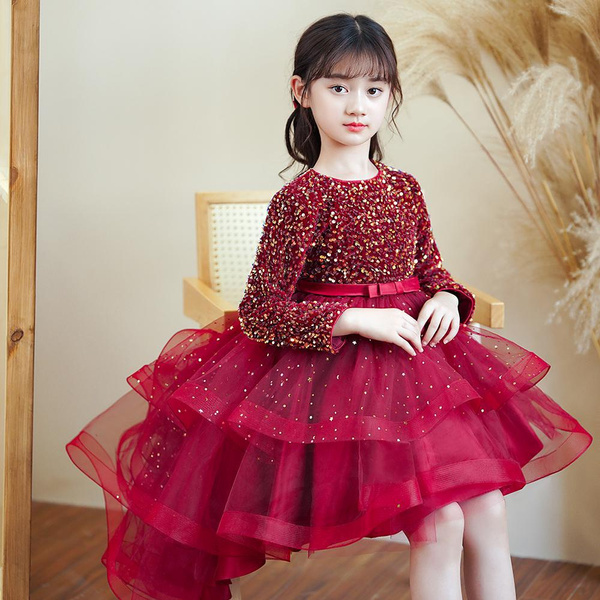 long sleeve casual dress for girls 12 years