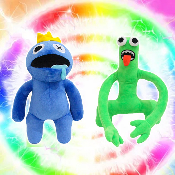 rainbow friends plush dolls blue monster